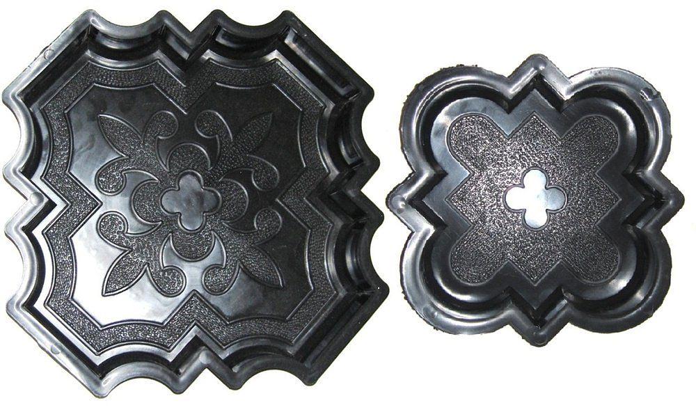 Форма для тротуарной плитки клевер опт фото 1