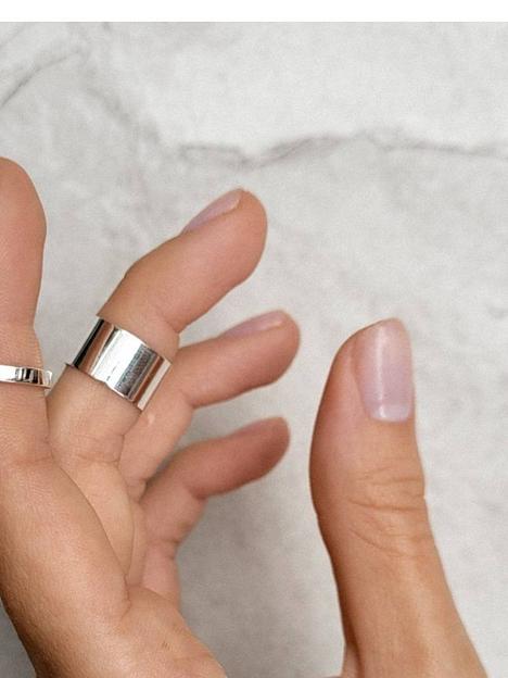 Серебряное кольцо на фалангу широкое 925 фото 5