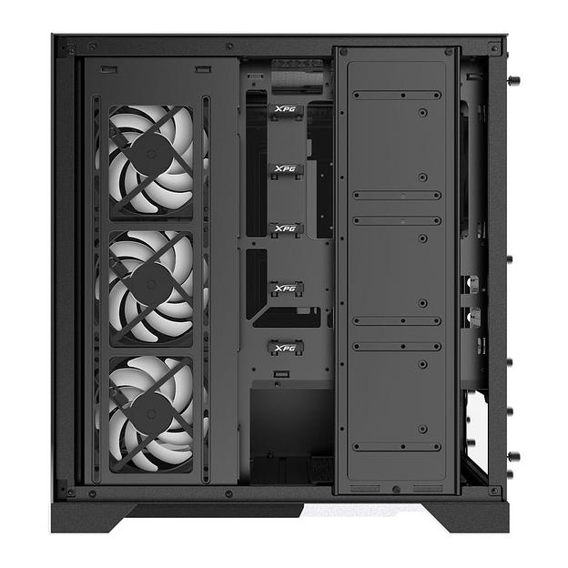 Корпус XPG INVADER X BLACK (INVADERXMT-BKCWW) Mid-Tower Gaming ATX PC Case with Panoramic View, Tempered Glass Panels, and RGB Lighting Black фото 2