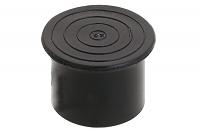 Подпятник внешний d25мм, черный фото 1