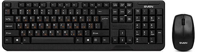 Беспроводной набор клавиатура+мышь SVEN Comfort 3300 Wireless SVEN Comfort 3300 (SV-03103300WB) фото 1