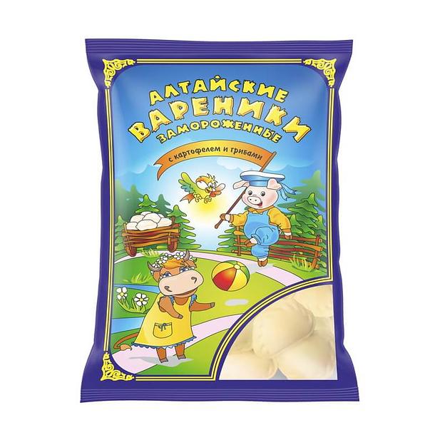 Вареники Мясная тележка «Алтайские» с картофелем и грибами 1 кг ОПТ фото 1