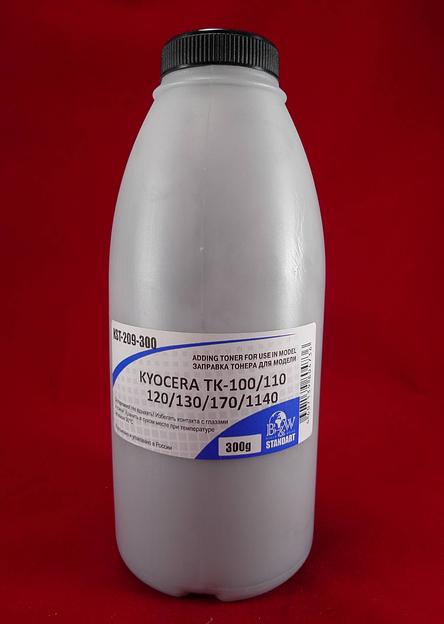Тонер для Kyocera TK-100/110/120/130/170/1140/1150/1160/1170 (фл. 300г) B&W Standart фас.Россия фото 1