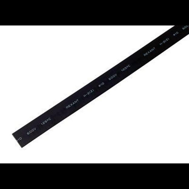 Трубка термоусадочная 10.0/5.0 1м черн. Rexant 21-0008 фото 1