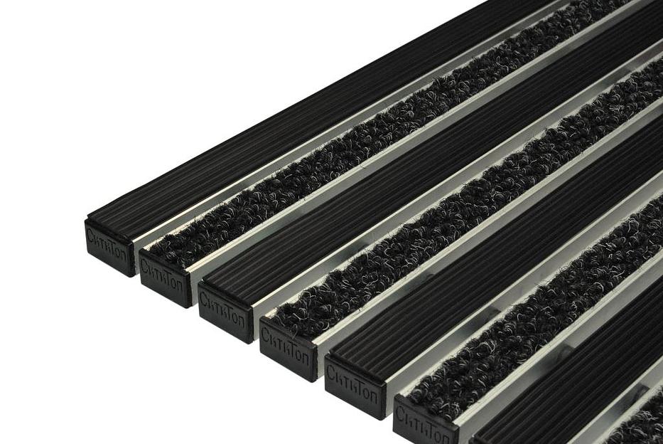 Придверные решетки Сити резина + текстиль (от 594x394 мм) фото 1