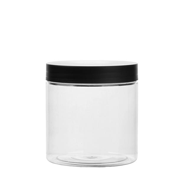 Банка прозрачная 400 мл с крышкой и отсекателем, Опт фото 1