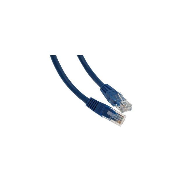Патч-корд PREMIER PP6U-0.5M/B литой (molded), UTP, кат.6, 0.5м, 4 пары, 24AWG, алюминий омедненный, многожильный, синий фото 1