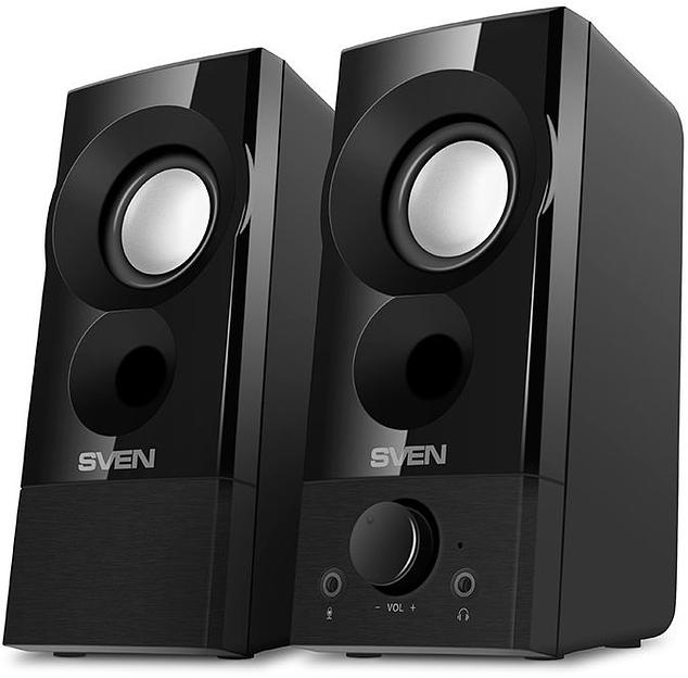 SVEN 357, чёрный, USB, акустическая система 2.0, мощность 2x3 Вт(RMS) SVEN 357 Black (SV-018191) фото 1