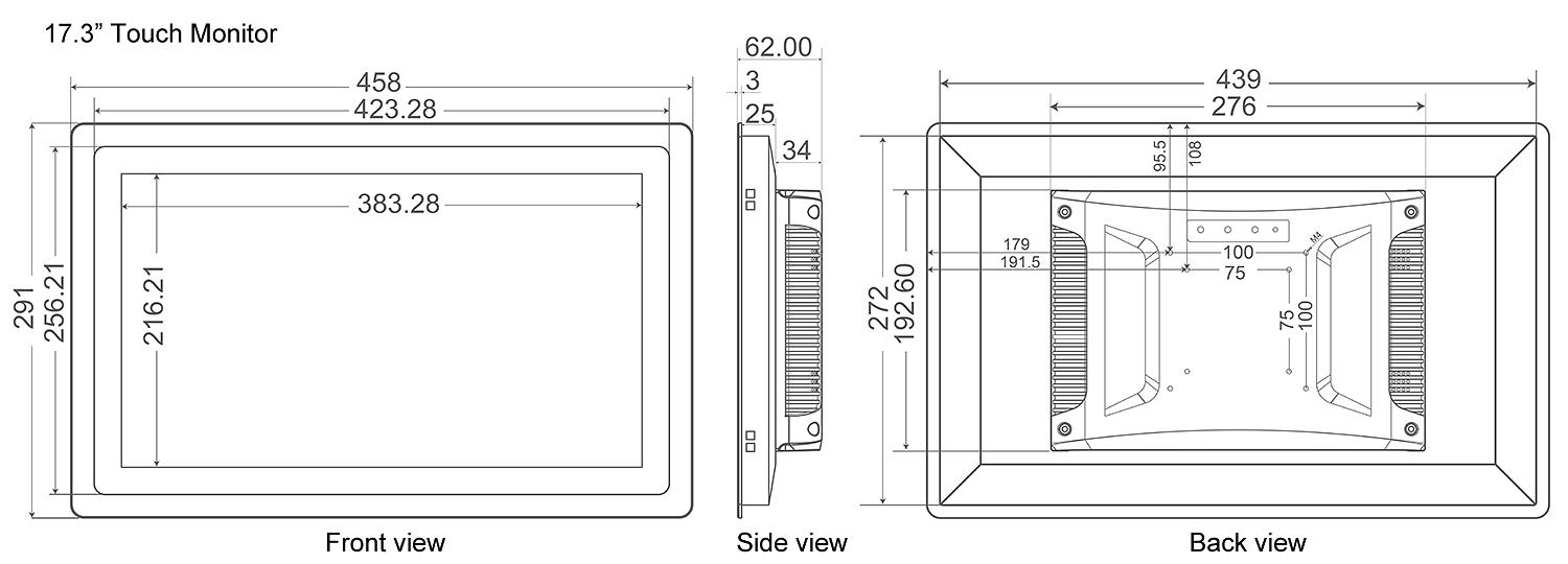 Монитор промышленный сенсорный IFC-MW217C фото 9