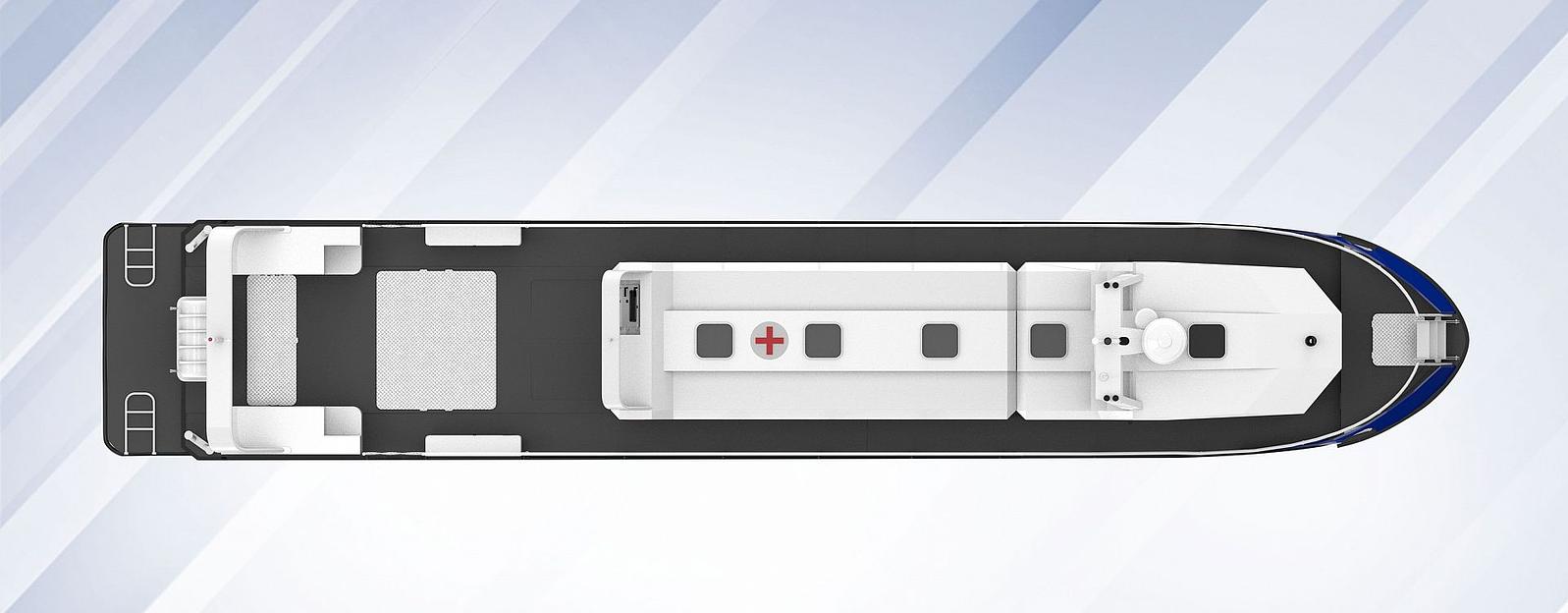 Катер КС-110.2 медицинский фото 3