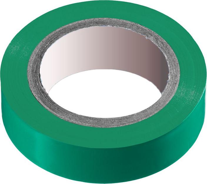 Изолента ПВХ 15мм*20м зеленая фото 1