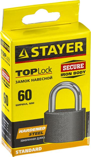 STAYER 60 мм, навесной замок (37160-60) фото 2