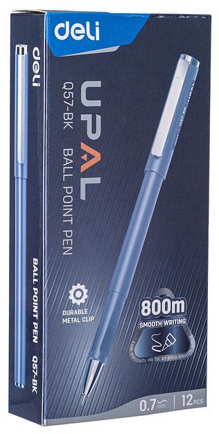 Ручка шариков. Deli Upal EQ57-BK черные линия 0.7мм фото 5