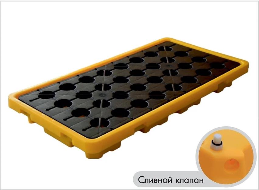 Поддон экологический на 2 бочки фото 1
