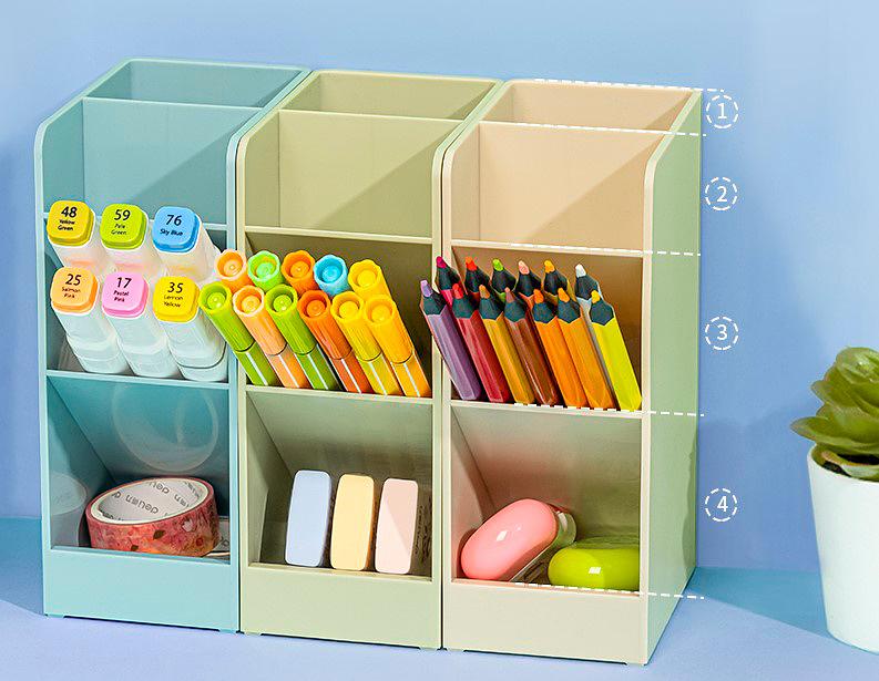 Подставка Deli 8940Green для письменных принадлежностей 60x91x152мм зеленый фото 4