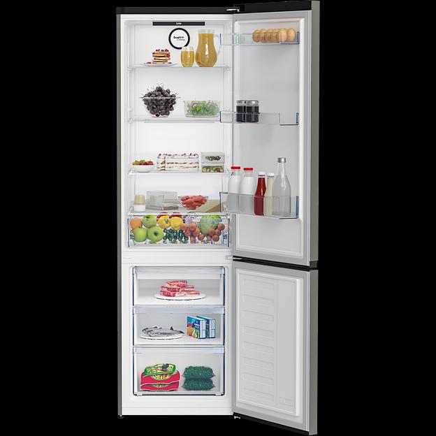 Холодильник Beko B3R0CNK402HG серый, двухкамерный, 257/100 л., морозилка снизу, No Frost фото 3