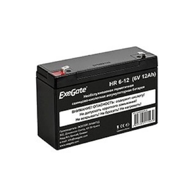 Exegate EX282955RUS Аккумуляторная батарея HR 6-12 (6V 12Ah, клеммы F1) фото 1