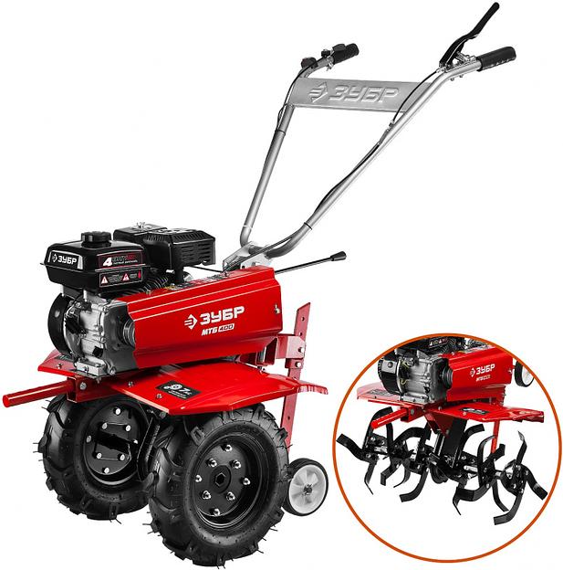 Мотоблок Зубр МТБ-400 бензиновый 5.15кВт 7л.с. фото 1
