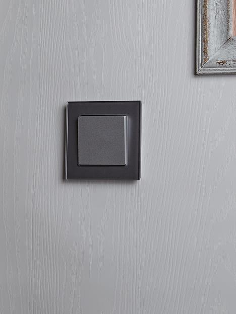 BRITE Рамка 1 пост РУ-1-2-БрСе стекло серый фото 5