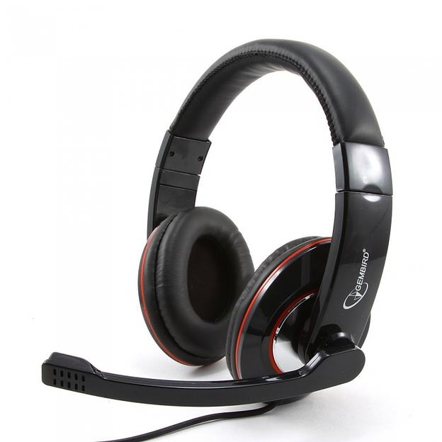 Гарнитура стерео Gembird MHS-780B, черный, регулятор громкости фото 1