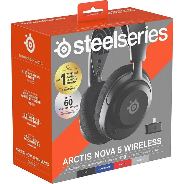 Наушники SteelSeries Arctis Nova 5 Wireless Black фото 5