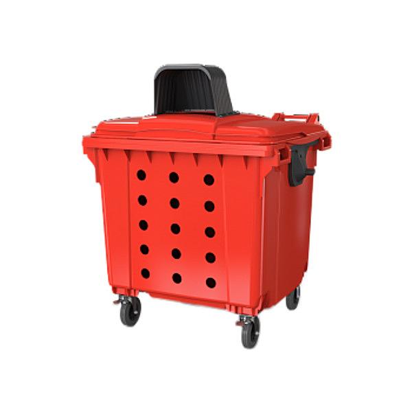 Контейнер для мусора Plast 1100 л новый перфорированный фото 1