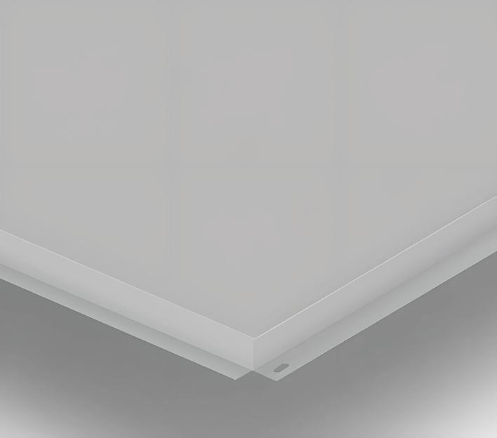 Фасадные кассеты открытого типа металлические, белый фото 2