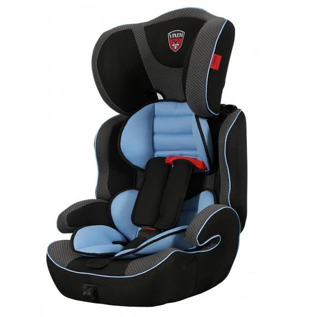 Детское автокресло Vixen «Лазурит 1-2-3» цвет серый ОПТ фото 1