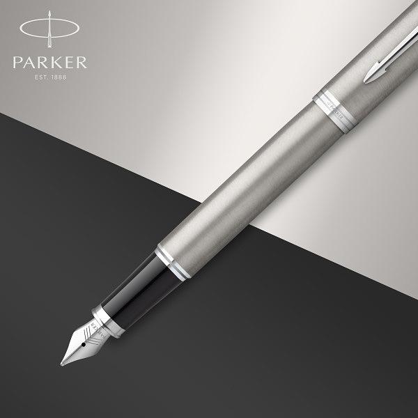 Набор ручек Parker IM Core FK221 (2183058) Stainless Steel CT M сталь нержавеющая подар.кор. ручка перьевая, ручка шариковая фото 8