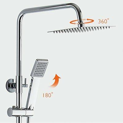 Смесители с тропическим душем, душевая система Ledeme L2443, хром, опт фото 2