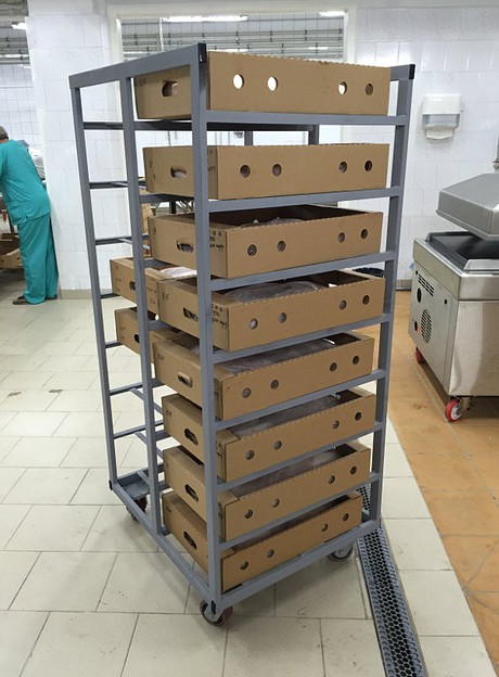 Стеллаж-тележка для транспортировки, хранения тушек птицы фото 3