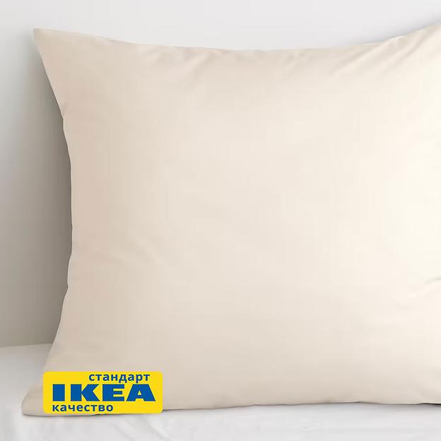 Наволочка УЛЬВИДОРО (ИКЕА УЛЛЬВИДЕ) 70x70, бежевый, поплин KL-70500301 фото 4
