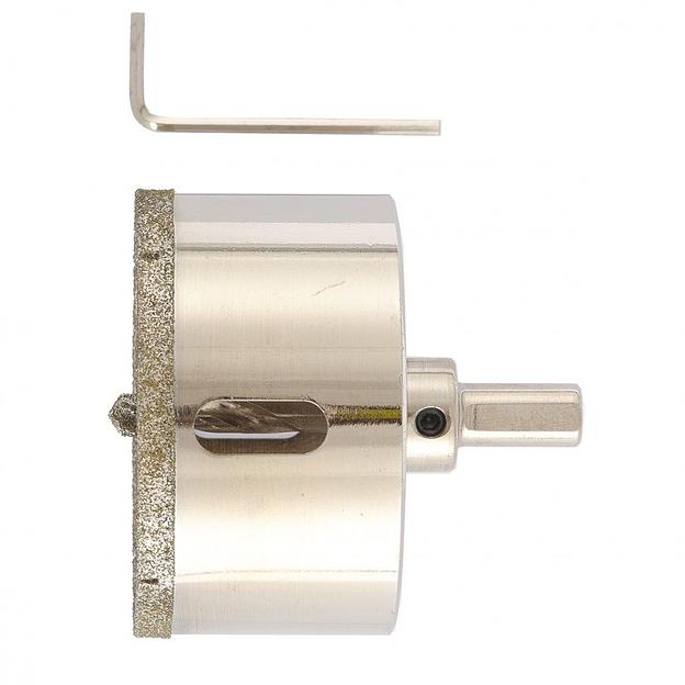 Сверло Matrix 726703 по кафелю/керамограниту/стеклу Д=70мм (1пред.) для шуруповертов/дрелей фото 1