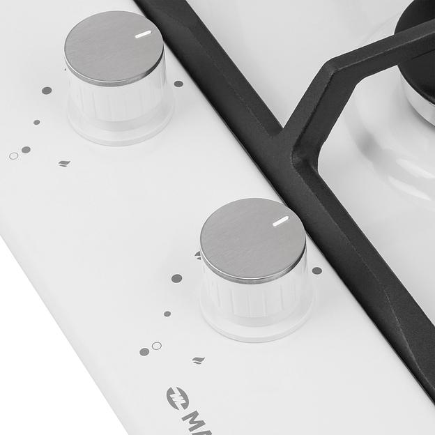 Газовая варочная поверхность Maunfeld EGHE.32.63CW/G белый фото 6