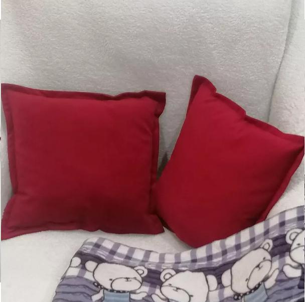 Декоративная подушка на диван 1 шт бордовый цвет ОПТ фото 2