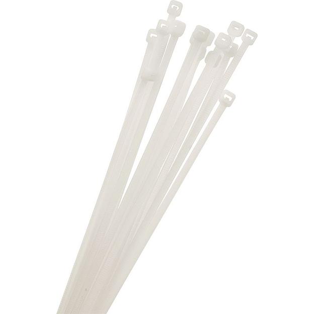 Хомут нейлоновый 3,6×200 мм, белый фото 1
