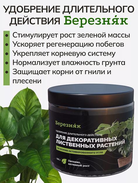 Удобрение Березняк для декоративных лиственных растений 150 г фото 4