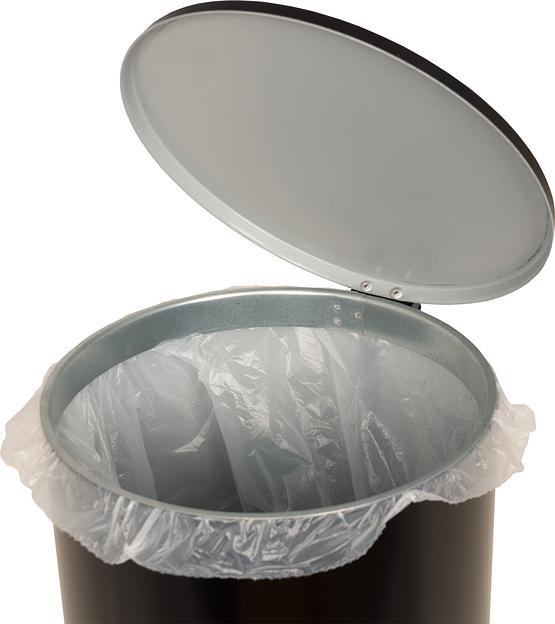 Урна с педалью черный 20 литров фото 2