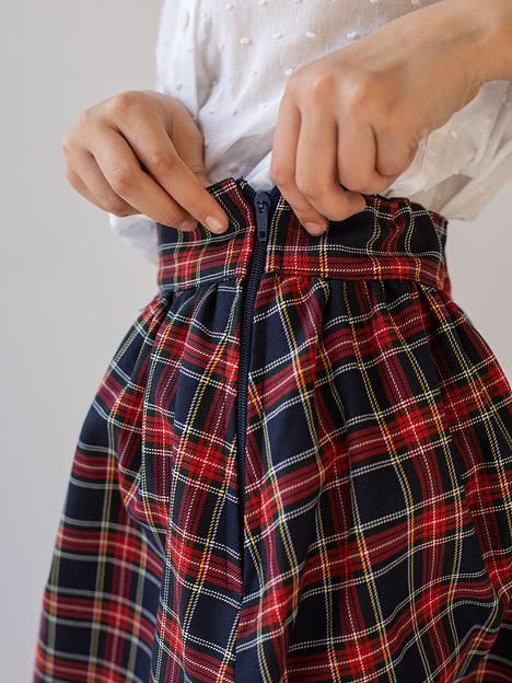 Юбка школьная на девочку KristiKlo в клетку ОПТ фото 8