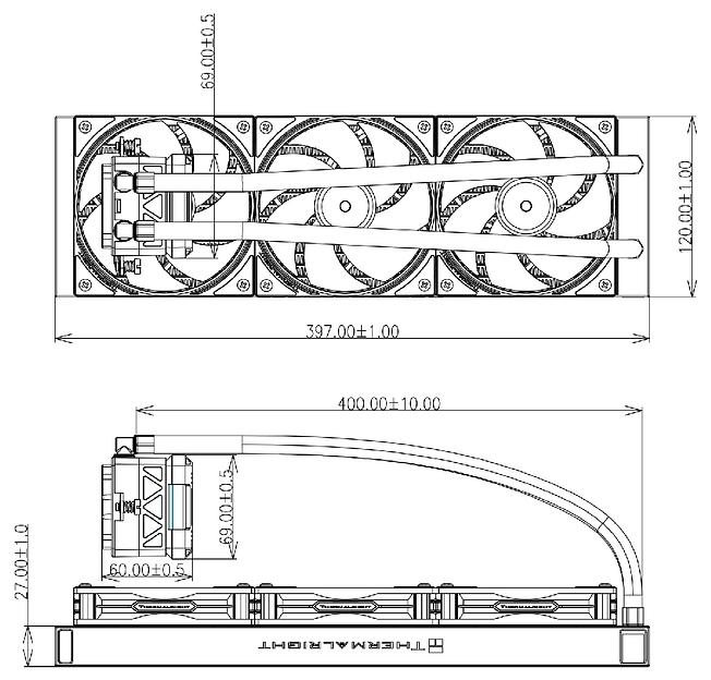 Система водяного охлаждения Thermalright Frozen Warframe PRO 360 ARGB Soc-AM5/AM4/1200/1700/1851 черный 4-pin 29.8dB Al LCD Ret (F-WFRAME-PRO-360-BL-ARGB) фото 10