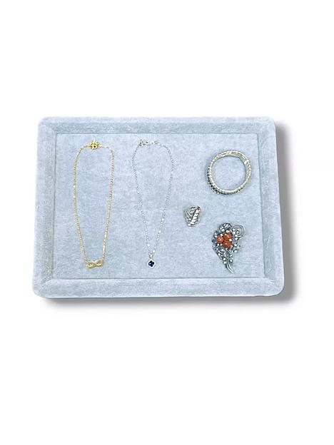 Поднос для демонстрации ювелирных изделий 33х25 см (светло-серый) ОПТ фото 1