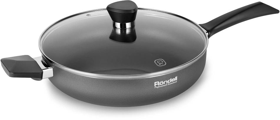 Сотейник Rondell Strike RDA-1399 d=28см (с крышкой) серый фото 1
