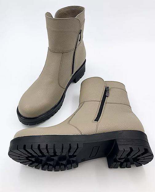 Ботильоны BuzShoes экокожа хаки ОПТ фото 5