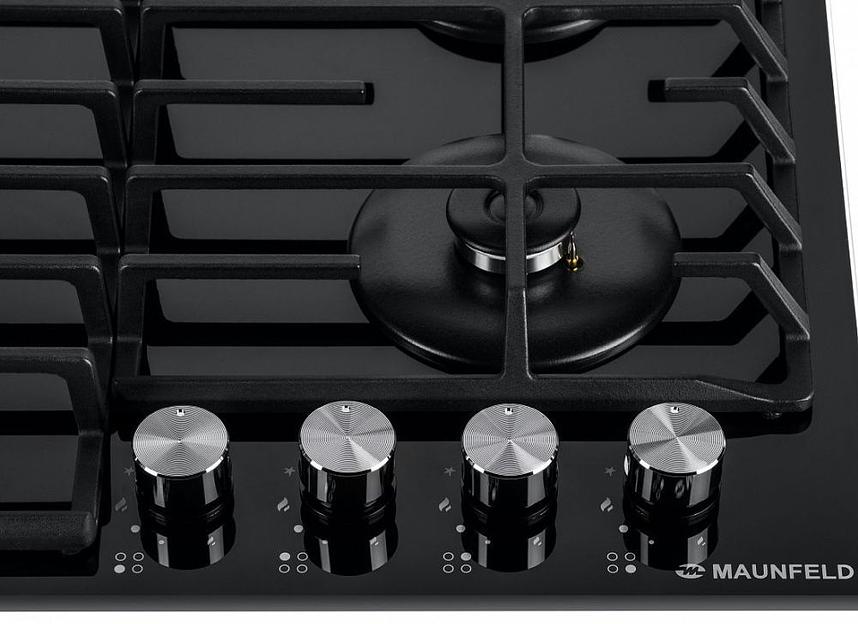 Газовая варочная поверхность Maunfeld EGHG.64.63CB/G черный фото 6