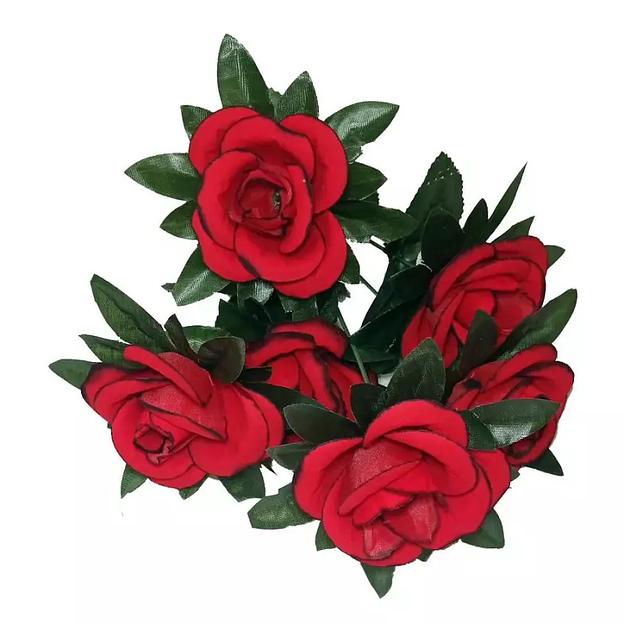 Букет с розами 6 голов 34см 086-712 фото 2