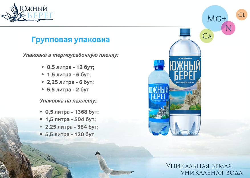 Вода газированная «Южный Берег» 2,25 л фото 5