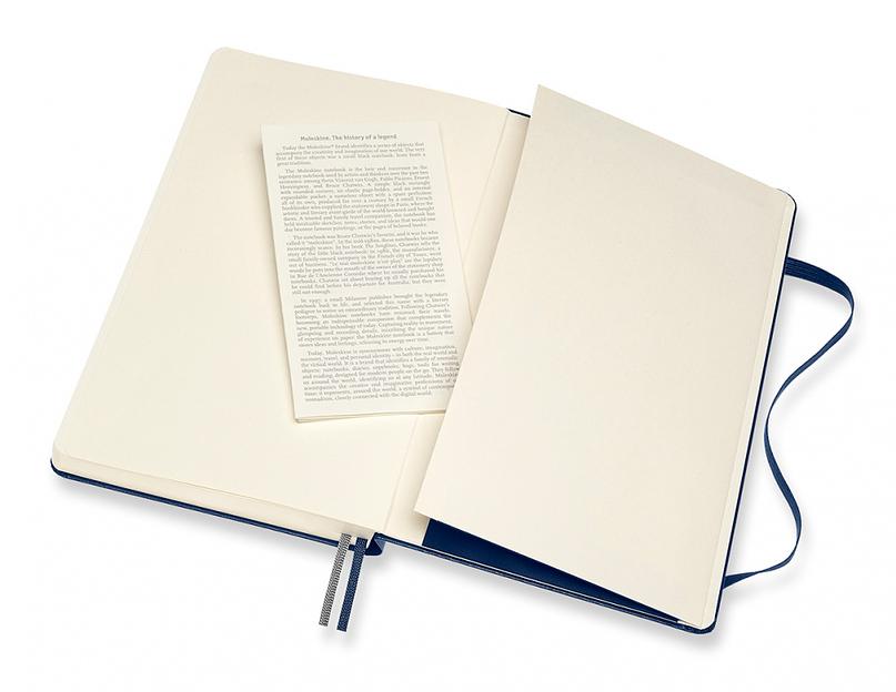 Блокнот Moleskine CLASSIC EXPENDED QP060EXPB20 Large 130х210мм 400стр. линейка твердая обложка синий сапфир фото 5