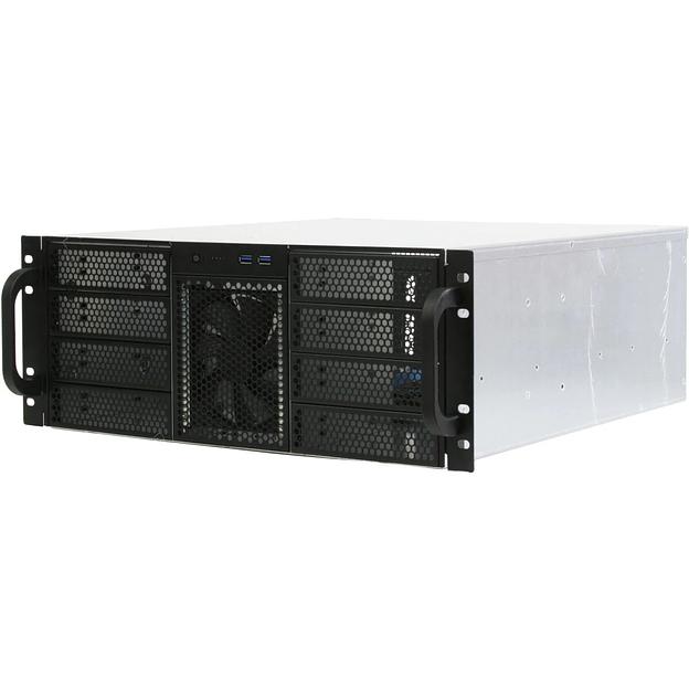 Procase Корпус 4U server case,8x5.25+5HDD,черный,без блока питания,глубина 450мм,MB ATX 12"x9,6" фото 1