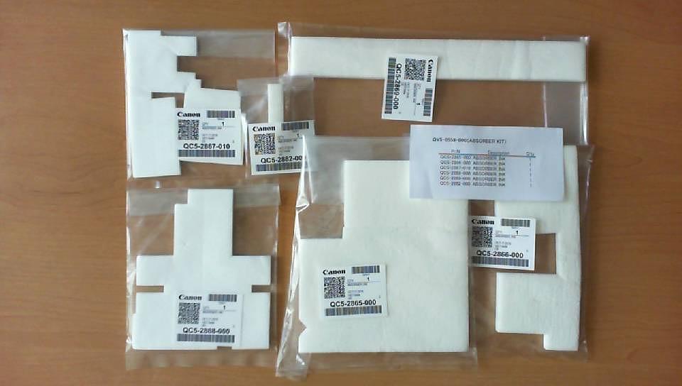 Набор абсорберов отработанных чернил Canon PIXMA G1000/G2000/G3000 (QY5-0558/QY5-0518) фото 1