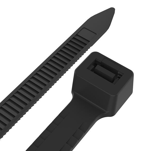 Хомут кабельный 3.6х250 тройной замок нейл. черн. (уп.100шт) Rexant 67-0251 фото 1